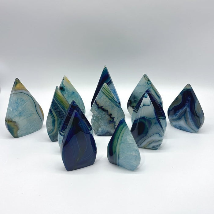 Blue Dyed Agate Arrow Head Shape Wholesale