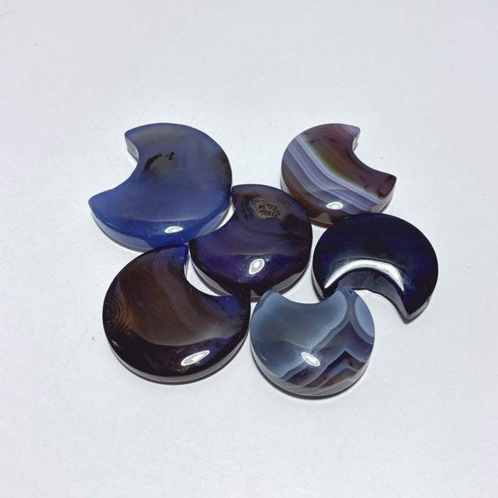 Blue Dyed Agate Moon & Star Wholesale