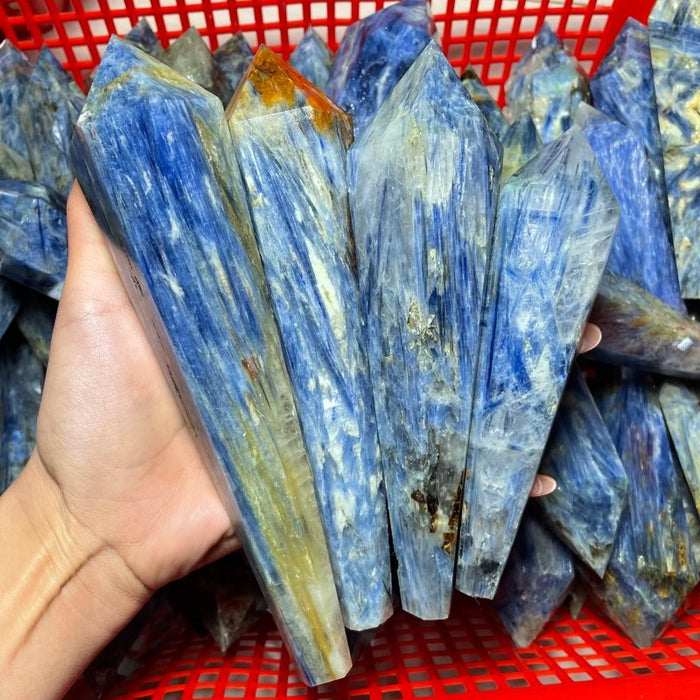 Blue Kyanite Mixed Quartz Scepter Point Magic Wand Wholesale