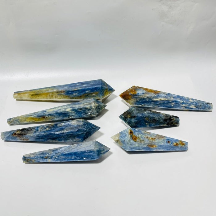 Blue Kyanite Mixed Quartz Scepter Point Magic Wand Wholesale
