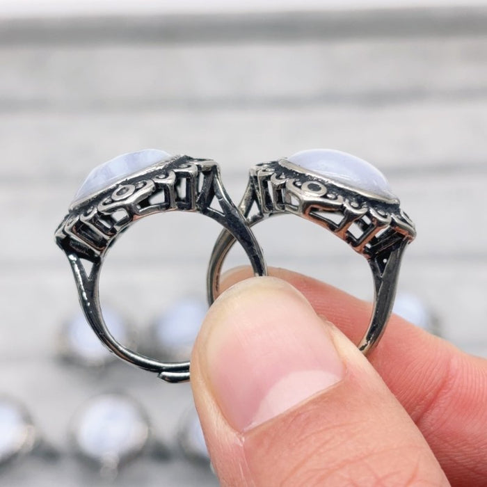Blue Lace Agate Ring Wholesale