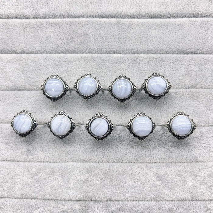 Blue Lace Agate Ring Wholesale