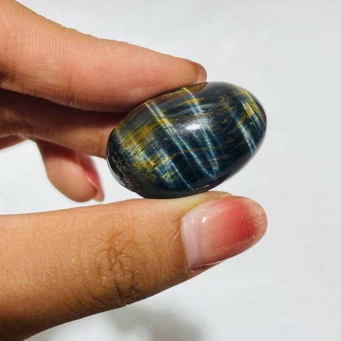 Blue Mixed Yellow Tiger Eye Tumbled Wholesale