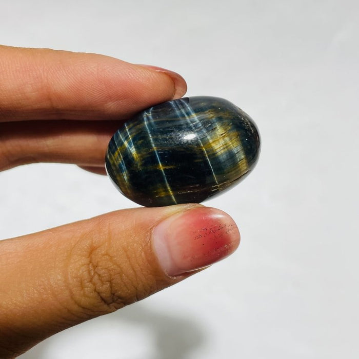 Blue Mixed Yellow Tiger Eye Tumbled Wholesale