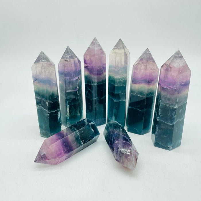 Blue Purple Fluorite Points Tower Wholesale