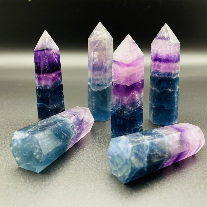 Blue Purple Fluorite Tower Wholesale