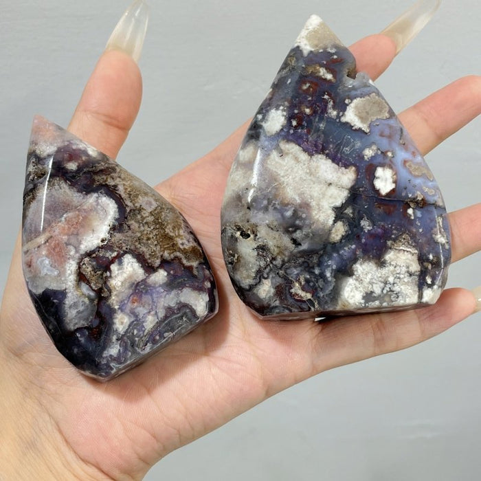 Blue Sakura Flower Agate Arrow Head Shape Wholesale