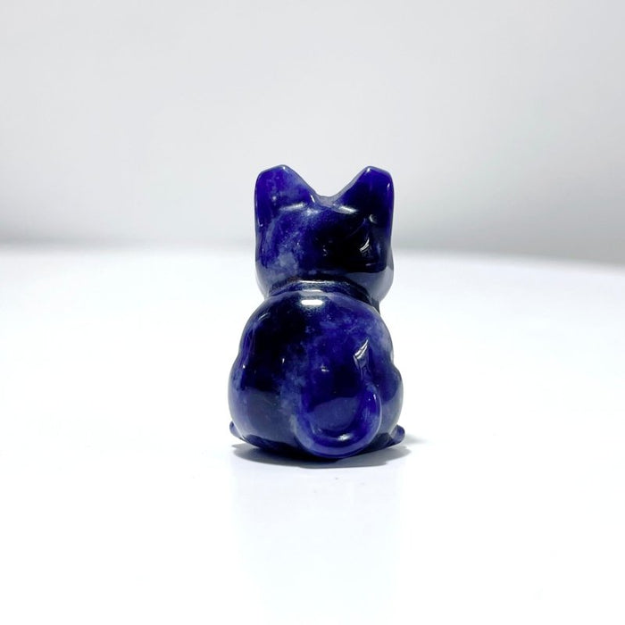 Blue Sodalite Cat Carving Wholesale