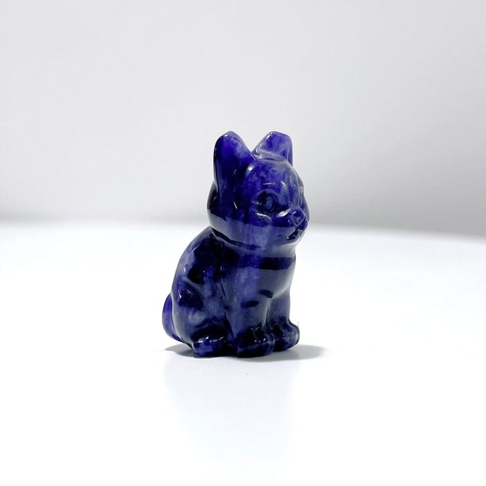 Blue Sodalite Cat Carving Wholesale
