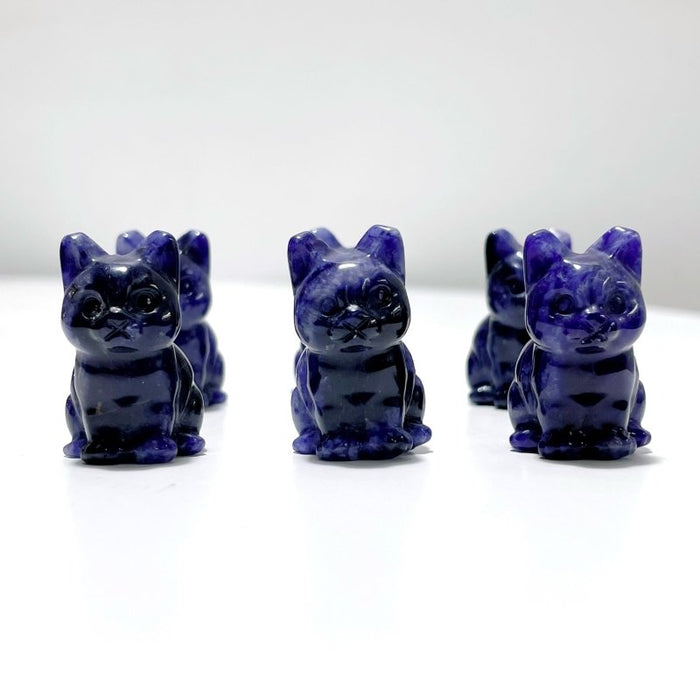 Blue Sodalite Cat Carving Wholesale