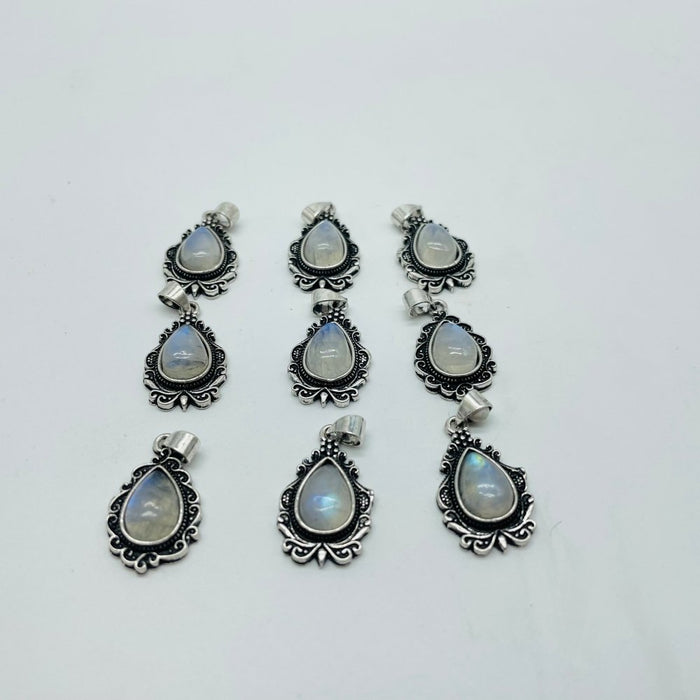 Blue Sri Lanka Moonstone Teardrop Shape Pendant Wholesale