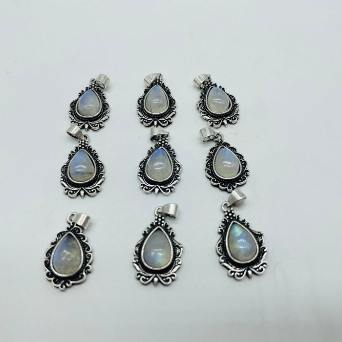 Blue Sri Lanka Moonstone Teardrop Shape Pendant Wholesale