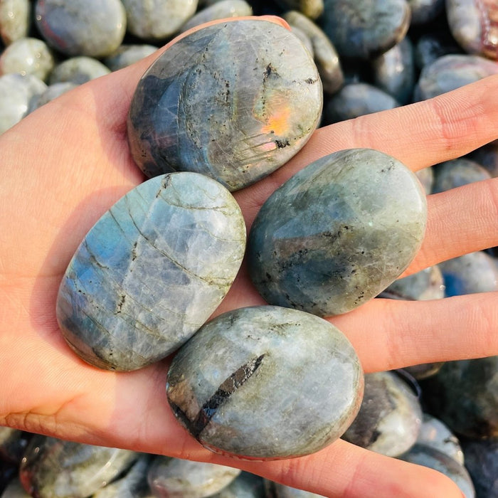 Blue&Yellow Labradorite Palm Wholesale