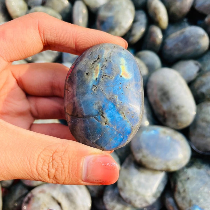 Blue&Yellow Labradorite Palm Wholesale