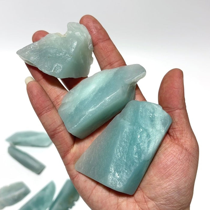 Caribbean Calcite Polished Leftover Stone Wholesale