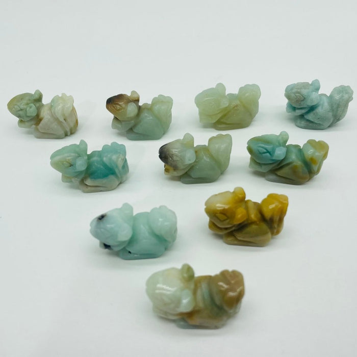 Caribbean Calcite Squirrel Carving Animal Wholesale