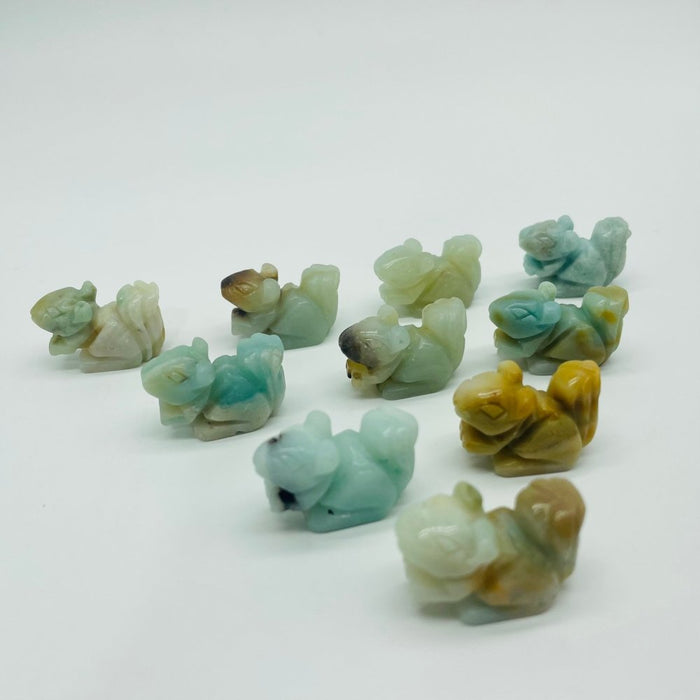 Caribbean Calcite Squirrel Carving Animal Wholesale