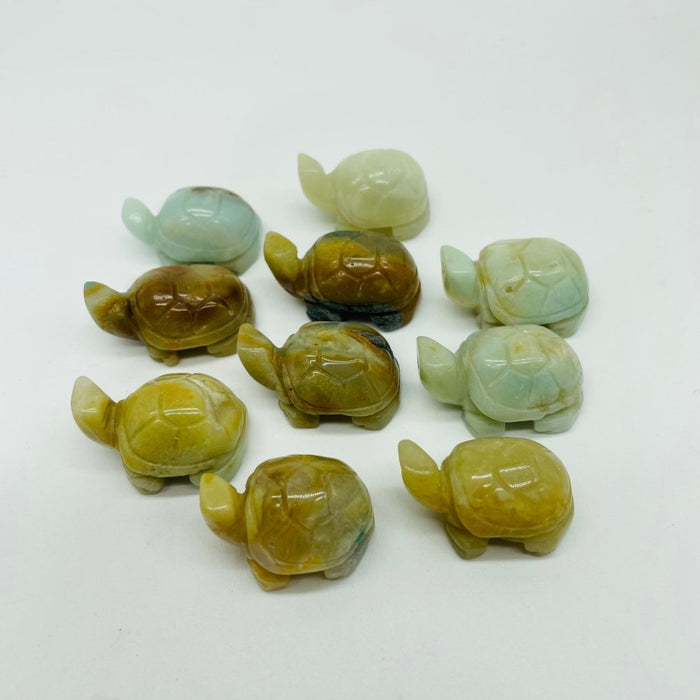 4 Types Turtle Carving Wholesale Caribbean & Moss Agate