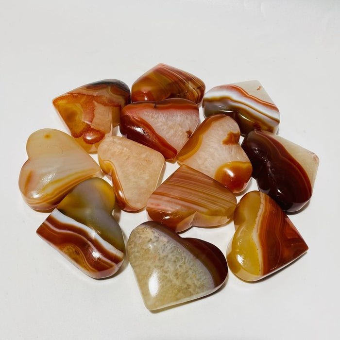 Carnelian Mixed Quartz Heart Wholesale
