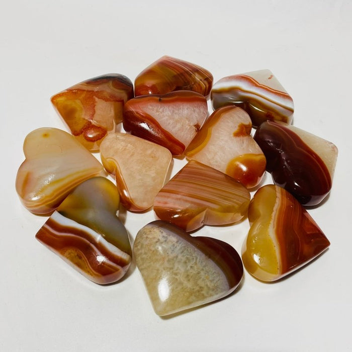 Carnelian Mixed Quartz Heart Wholesale