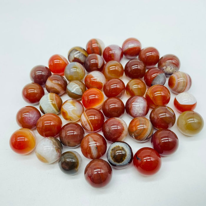Carnelian Mixed Quartz Stripe Spheres Wholesale