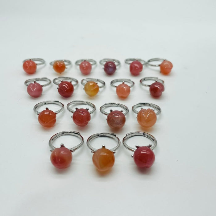 Carnelian Peach Ring Wholesale