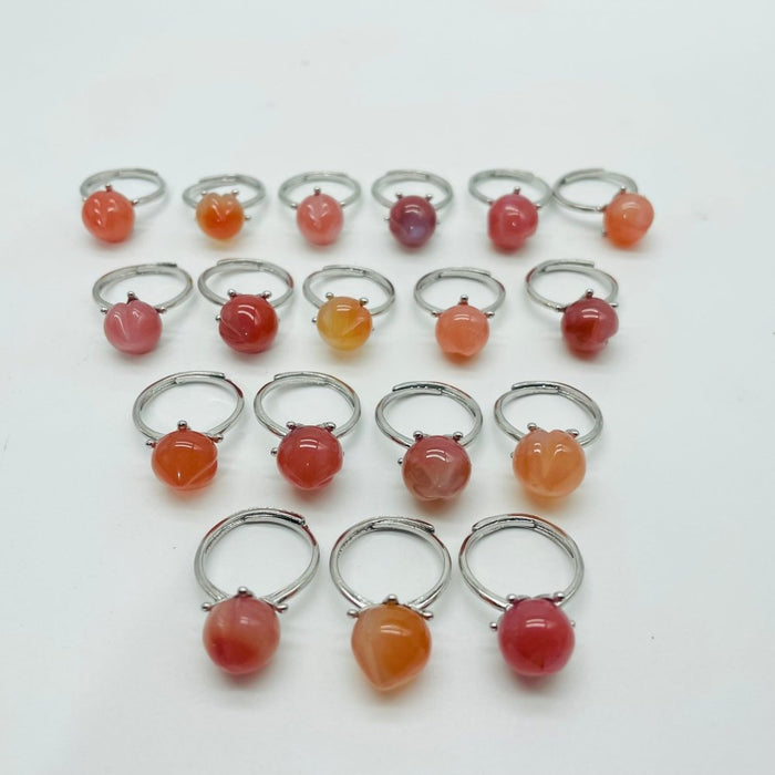 Carnelian Peach Ring Wholesale