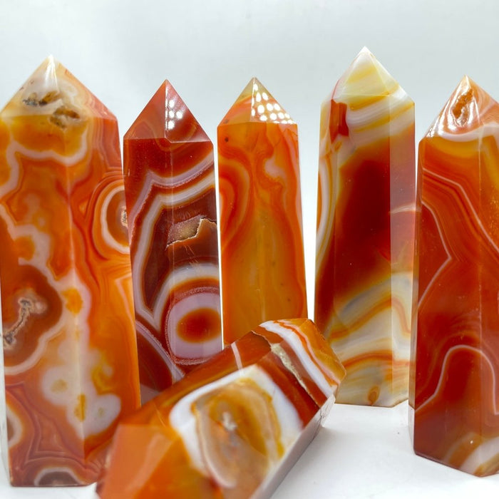 Fat Carnelian Stripe Tower Point Wholesale