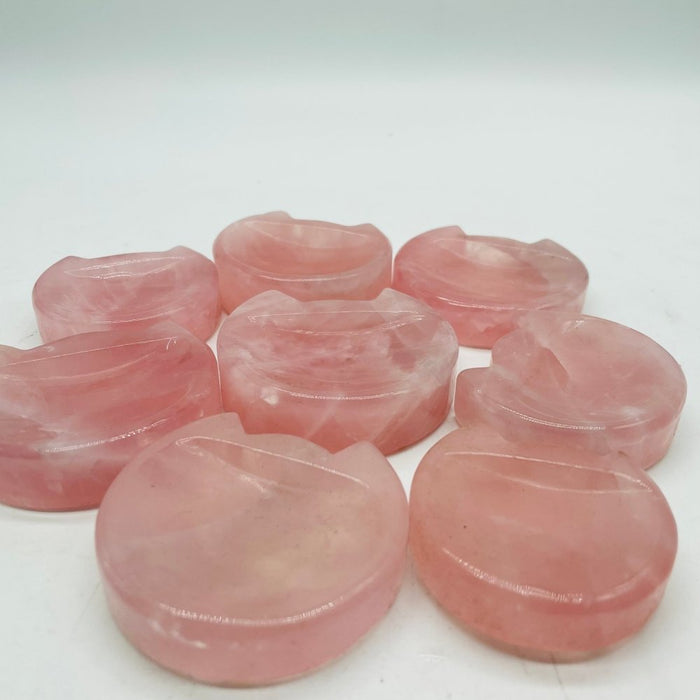 Cat Head Shape Madagascar Pink Rose Quartz Carving Wholesale