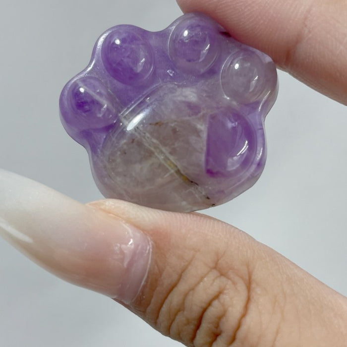 Cat Paw Chevron Amethyst Carving Wholesale