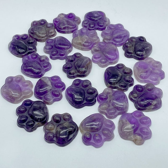 Cat Paw Chevron Amethyst Carving Wholesale