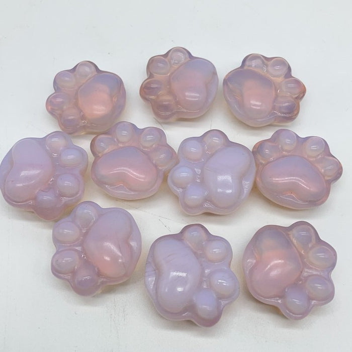 Cat Paw Pink Opalite Carving Wholesale
