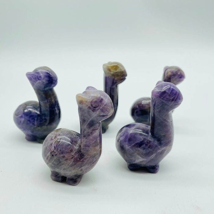 Chevron Amethyst Alpaca Carving Animal Wholesale