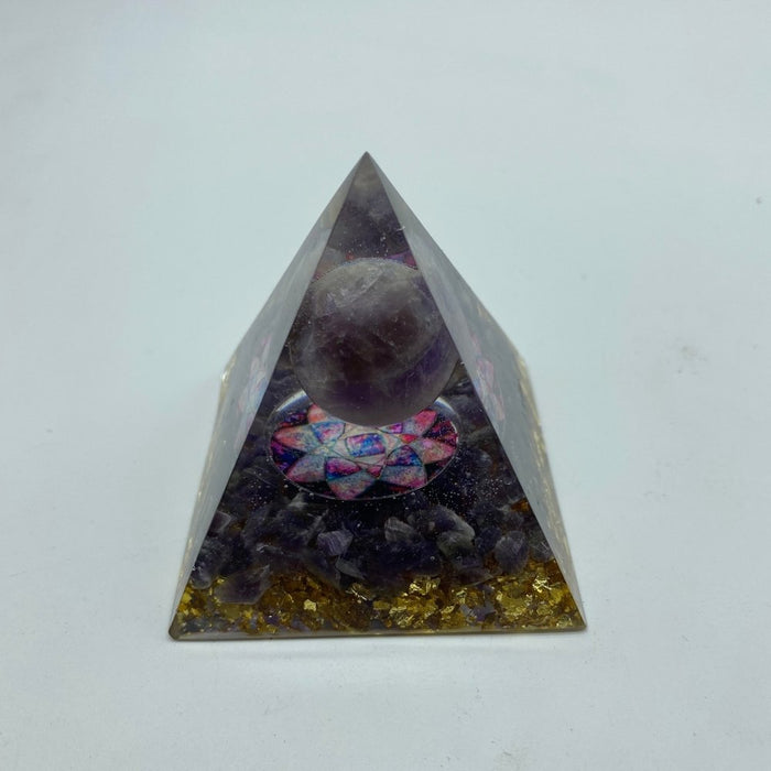 Chevron Amethyst Rose Orgone Pyramid Wholesale