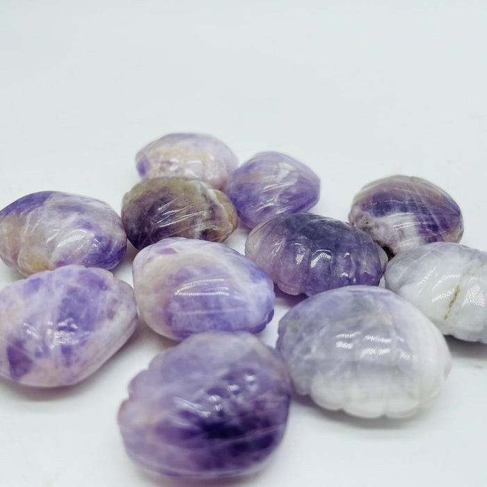 Chevron Amethyst Shell Carving Crystal Wholesale