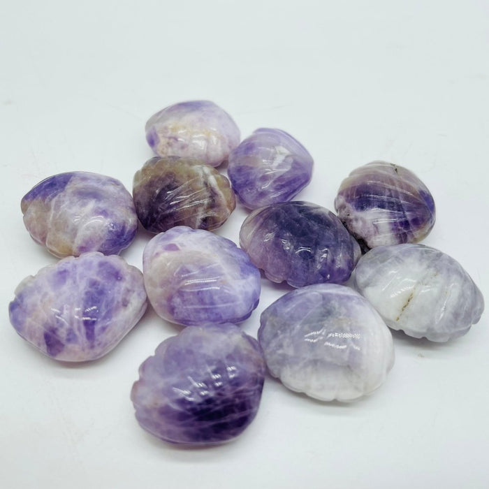 Chevron Amethyst Shell Carving Crystal Wholesale