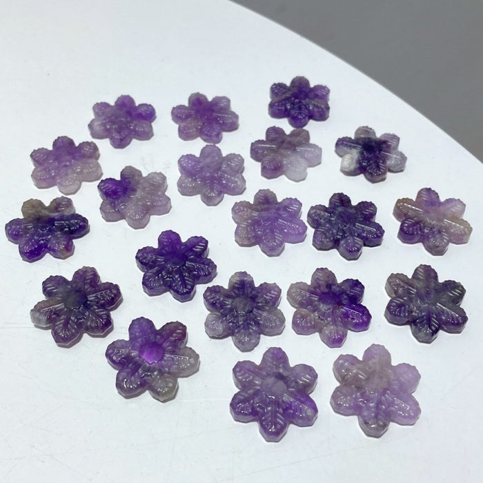 Chevron Amethyst Snowflake Carving Wholesale