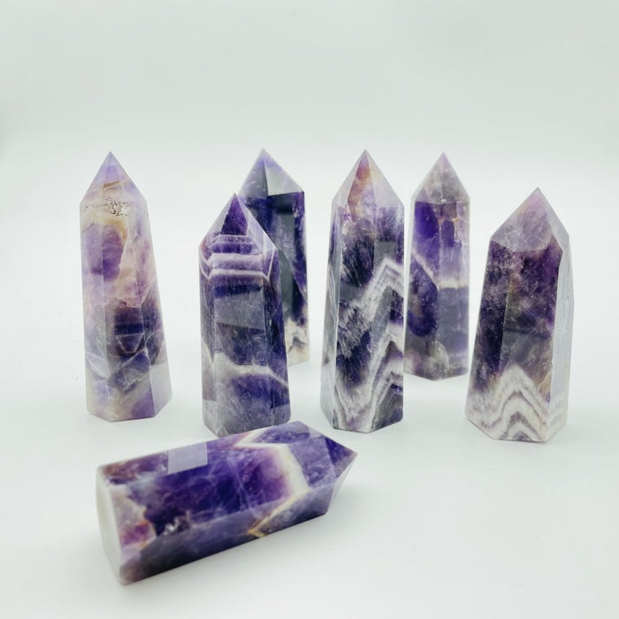 Chevron Amethyst Tower Wholesale Crystal Points