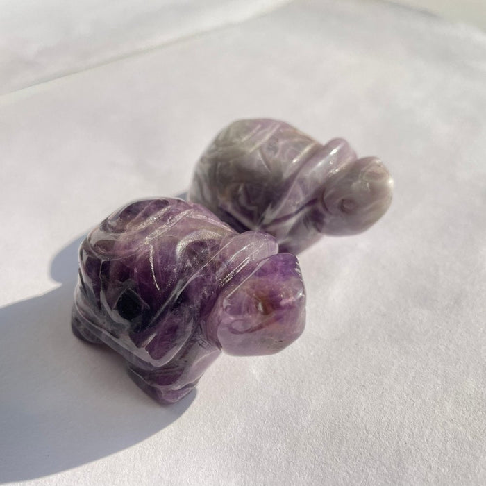 4 Types 2in Tortoise Turtle Chevron Amethyst&Rose Quartz Carving Wholesale