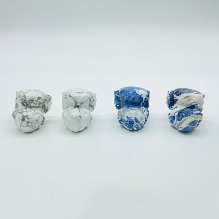 Christmas Cute Flying Shoe Wings Carving Howlite Sodalite Wholesale