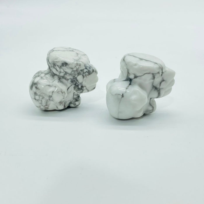 Christmas Cute Flying Shoe Wings Carving Howlite Sodalite Wholesale