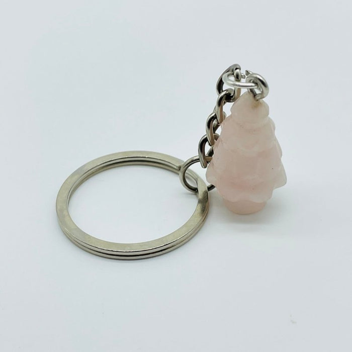 Christmas Tree Keychain Wholesale Rose Quartz Green Aventurine