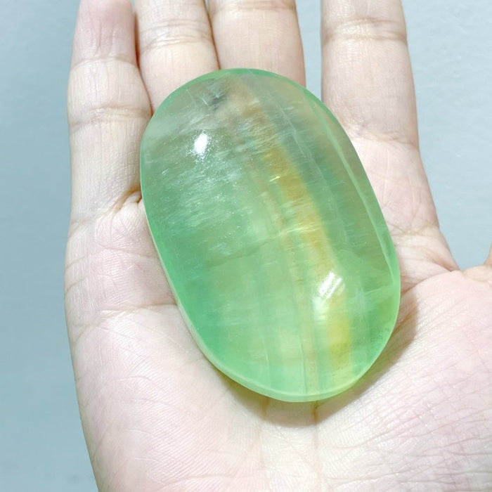 Clear Green Fluorite Palm Wholesale