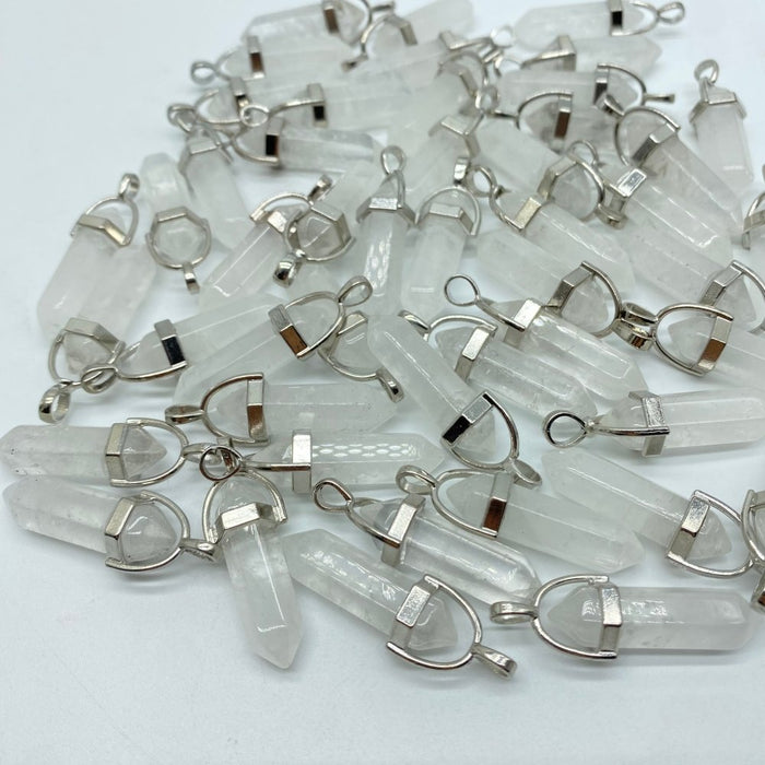 Clear Quartz Double Points Pendant Crystal Wholesale
