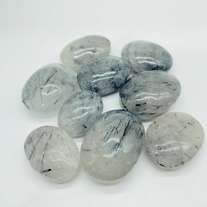 Clear Quartz Mixed Black Tourmaline Palm Wholesale