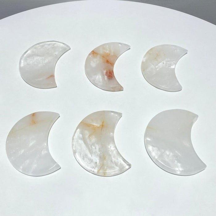 Clear Quartz Moon Carving Wholesale