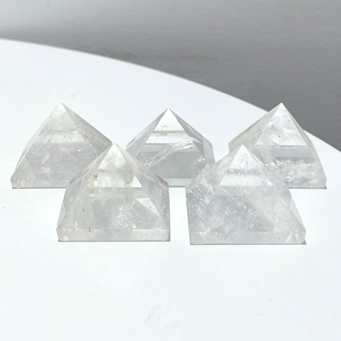 Clear Quartz Pyramid Carving Wholesale