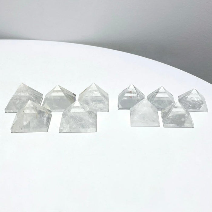 Clear Quartz Pyramid Carving Wholesale