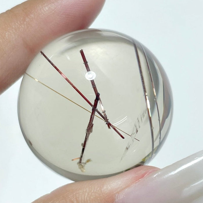 Clear Rutile Quartz Sphere