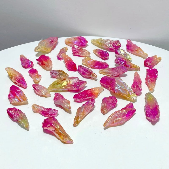 Colorful Aura Raw Green Amethyst Stone Wholesale